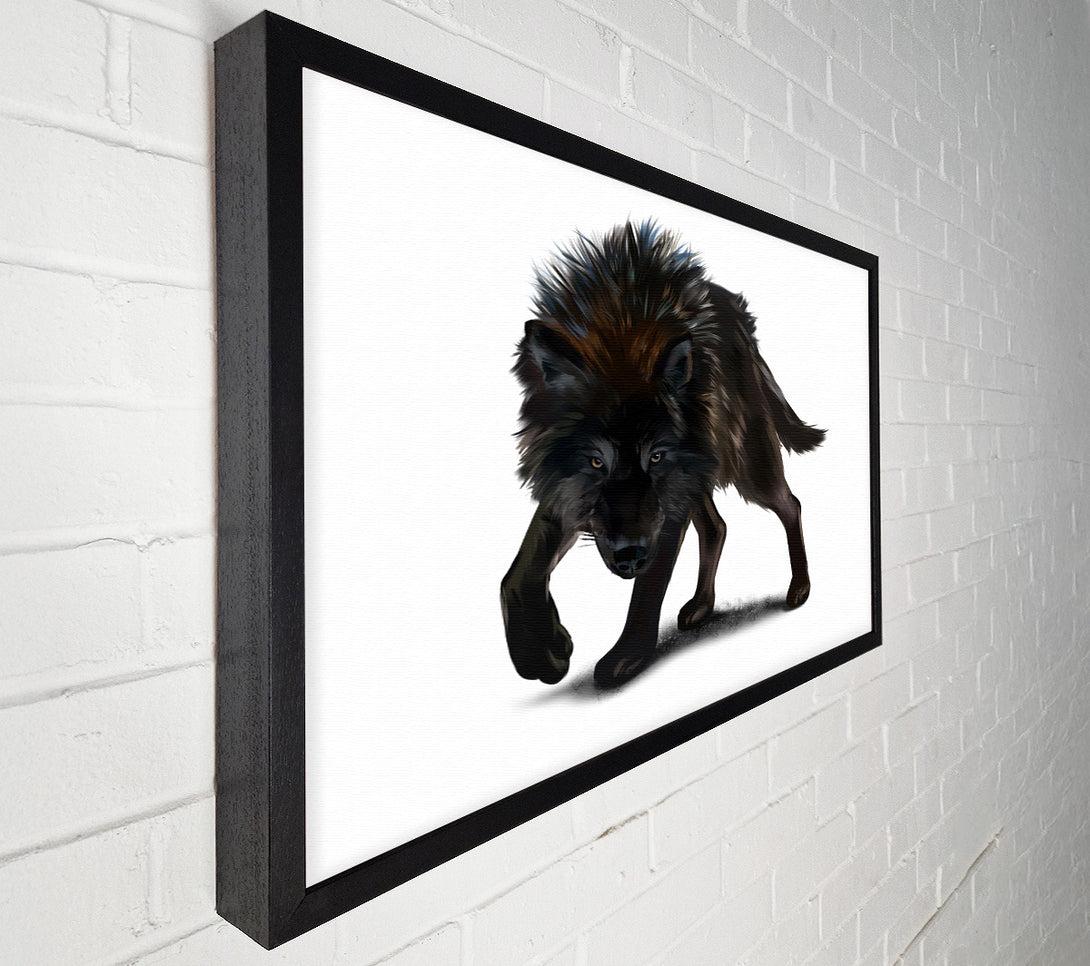  A Canvas Print of The Angry Wolf Canvas Wall Art
