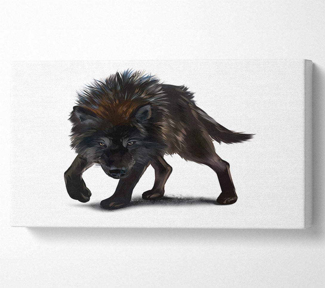  A Canvas Print of The Angry Wolf Canvas Wall Art