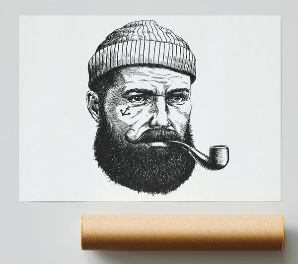 Hipster Smoker Poster