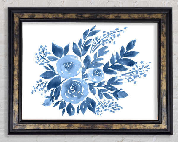 Blue Flower Time Framed Print