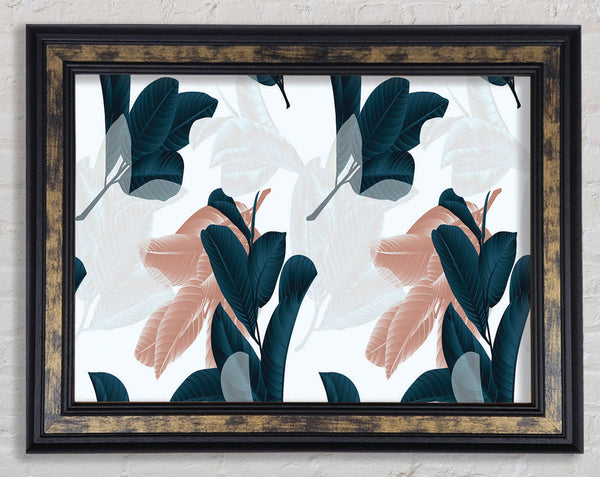 Flower Pattern Supreme Framed Print