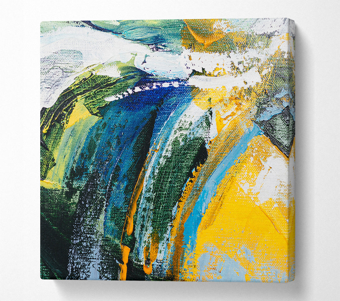  A Canvas Print of Abstract Strokes Of Nature Canvas Print