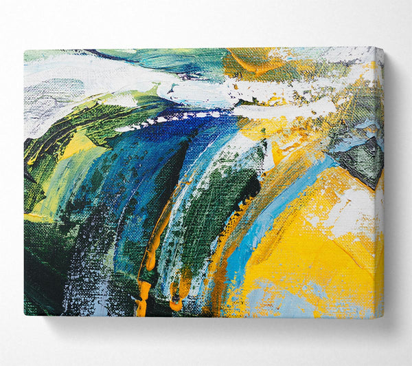  A Canvas Print of Abstract Strokes Of Nature Canvas Print