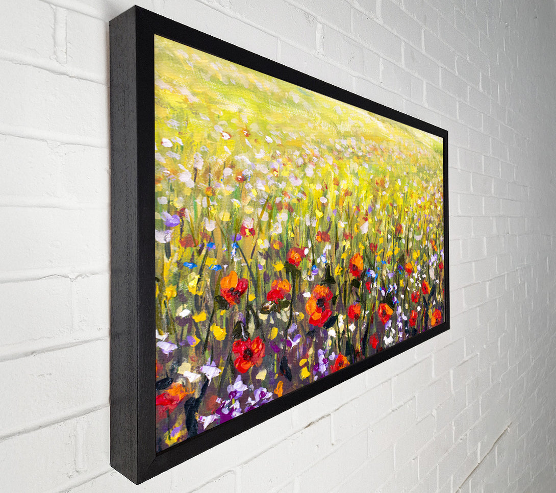  A Canvas Print of The Poppies Field Of Light Canvas Print