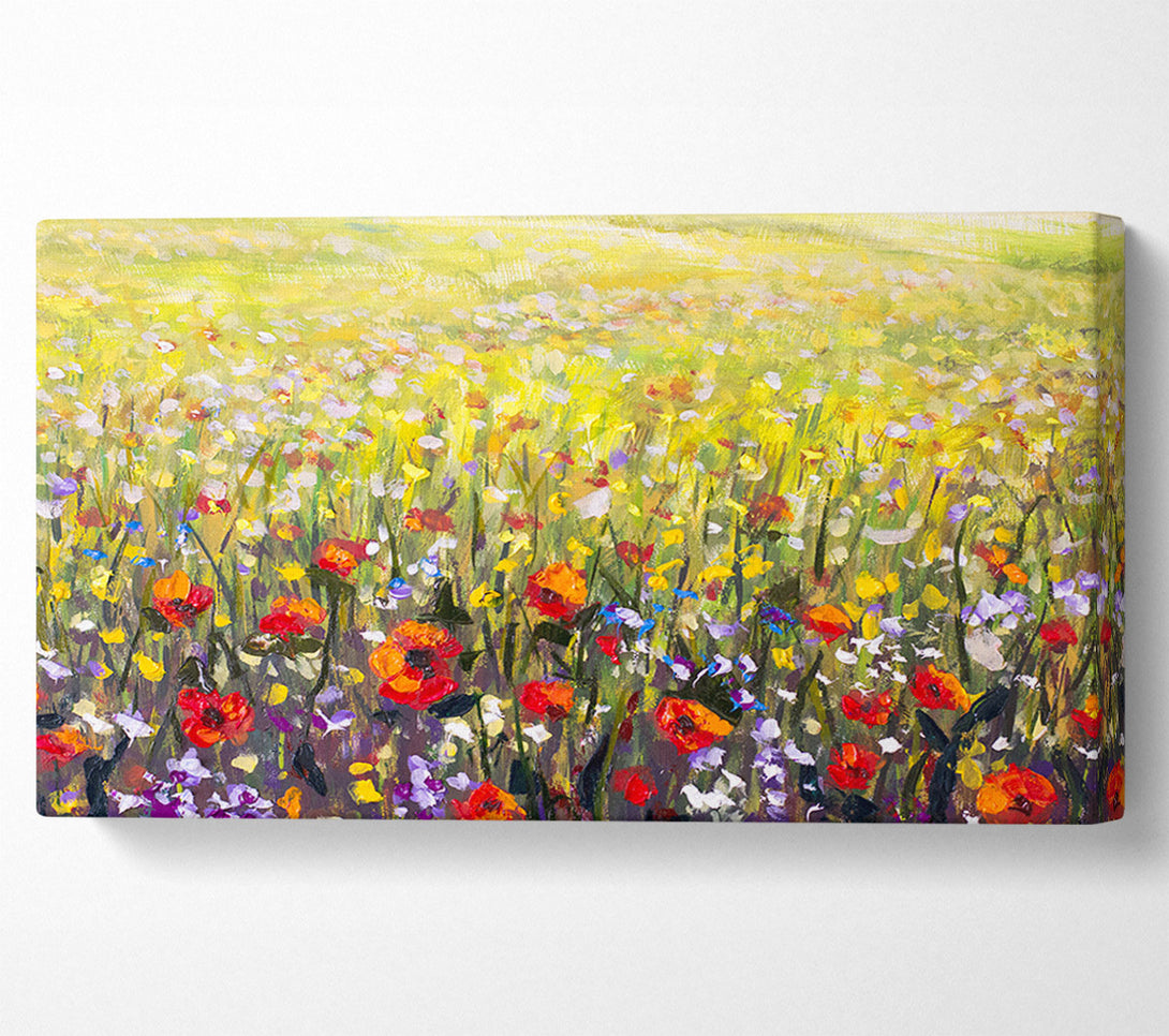  A Canvas Print of The Poppies Field Of Light Canvas Print