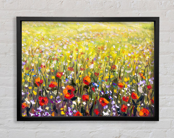 The Poppies Field Of Light Framed Print