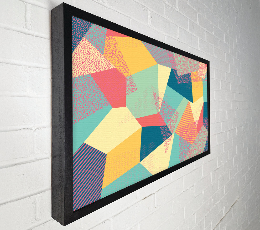  A Canvas Print of Abstract Triangles Canvas Print