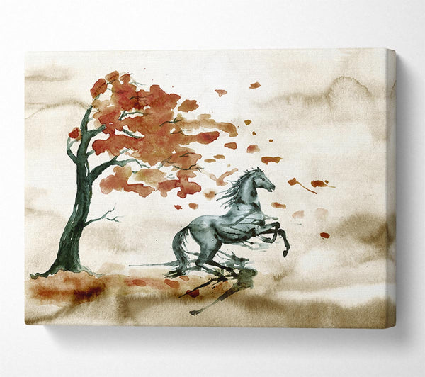Tree Horse In The Wind
