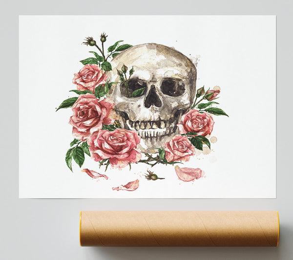 The Floral Skull Giclee Print