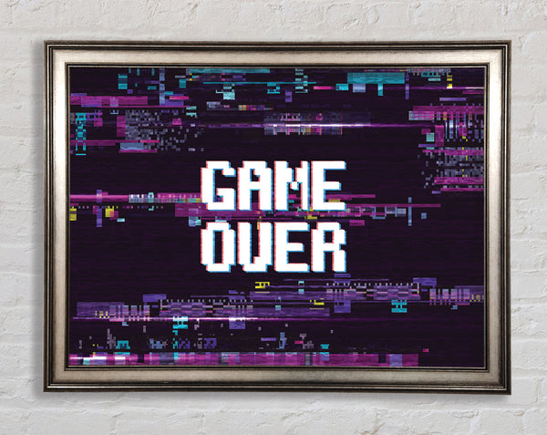 Game Over Framed Print