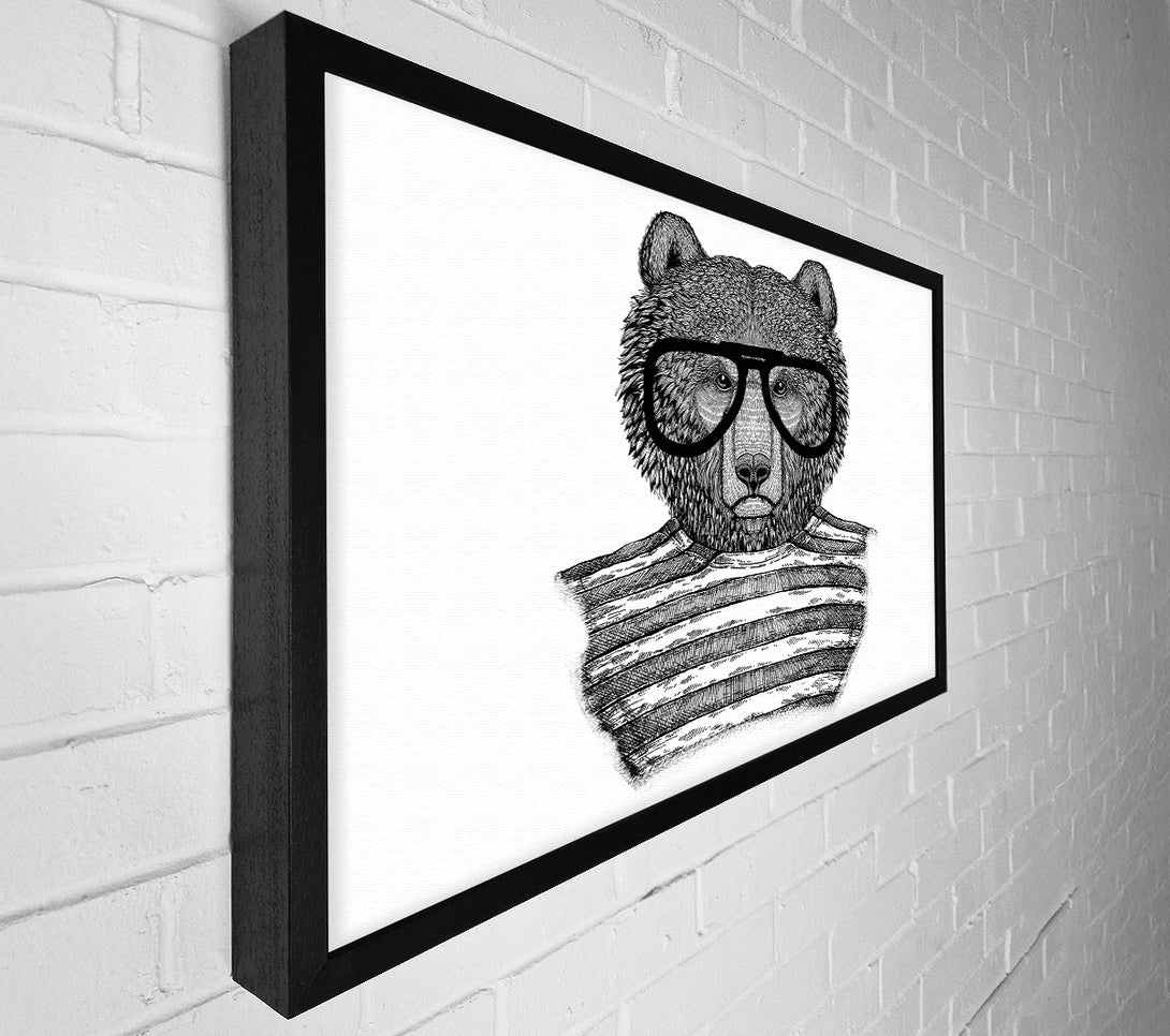  A Canvas Print of The Bear With Glasses Canvas Art