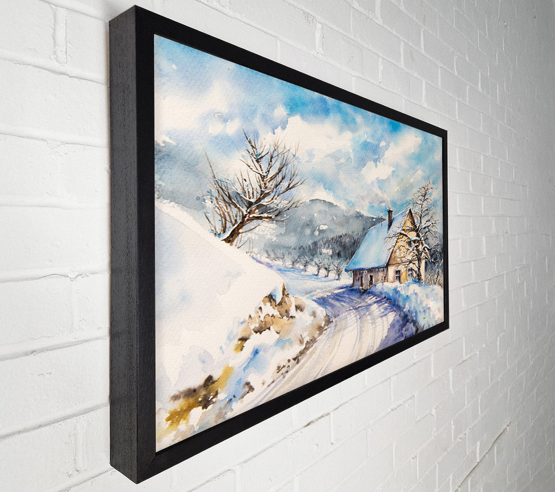  A Canvas Print of The Winter Retreat Canvas Wall Art