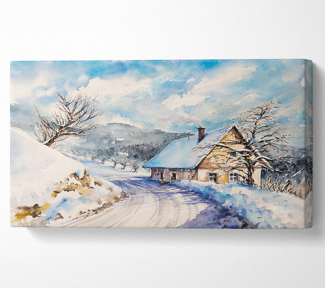  A Canvas Print of The Winter Retreat Canvas Wall Art