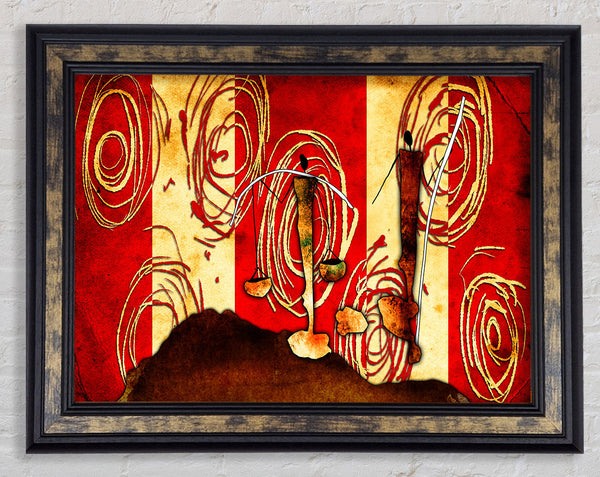 Circles Of Offerings Framed Print