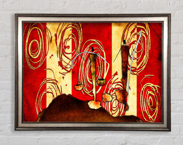 Circles Of Offerings Framed Print