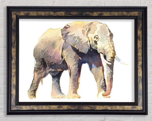 Humble Elephant Framed Print