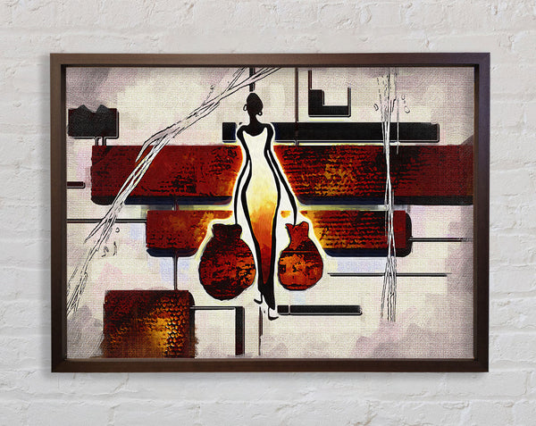 Bringing The Water Framed Print