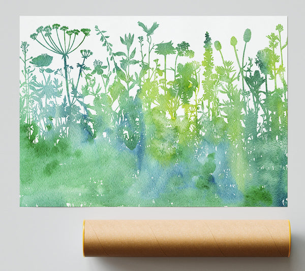 The Outline Of Flora Giclee Print