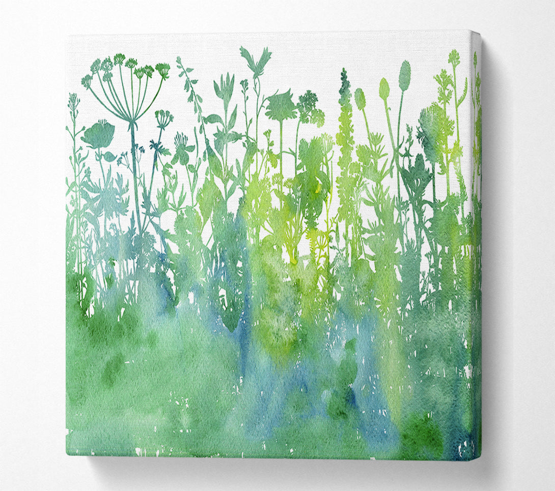  A Canvas Print of The Outline Of Flora Canvas Wall Art