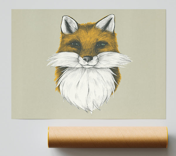 The Fox Face Giclee Print