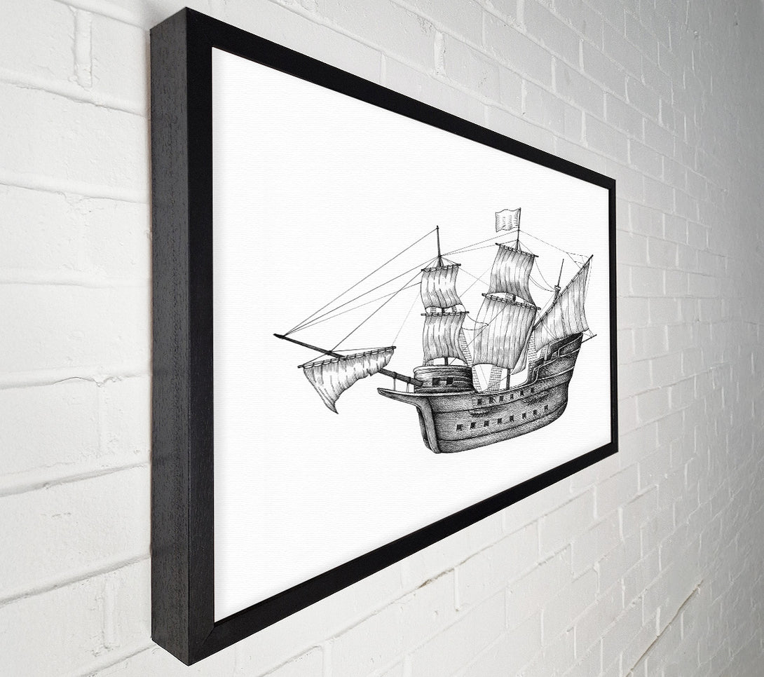  A Canvas Print of Pirate Ship Ahoy Canvas Art