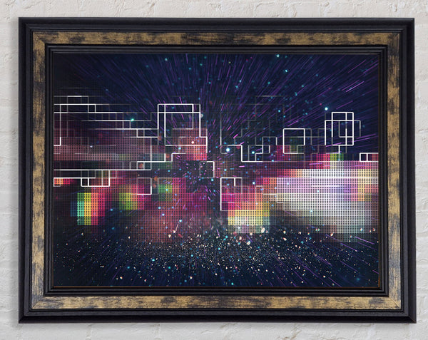 Squares Of The Universe Framed Print