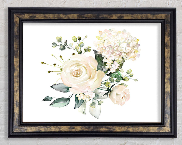 Light Pink Roses Display Framed Print