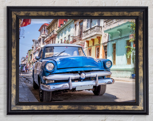 Blue Classic In Mexico Framed Print