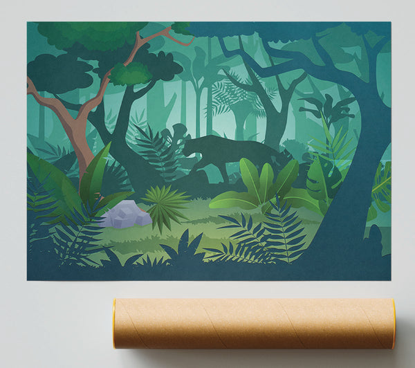 The Jaguar Forest Walk Poster