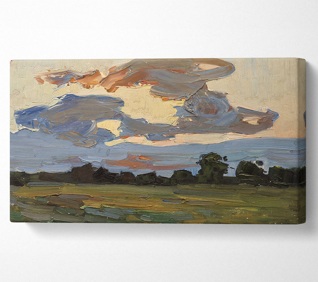  A Canvas Print of Abstract Countryside Canvas Art
