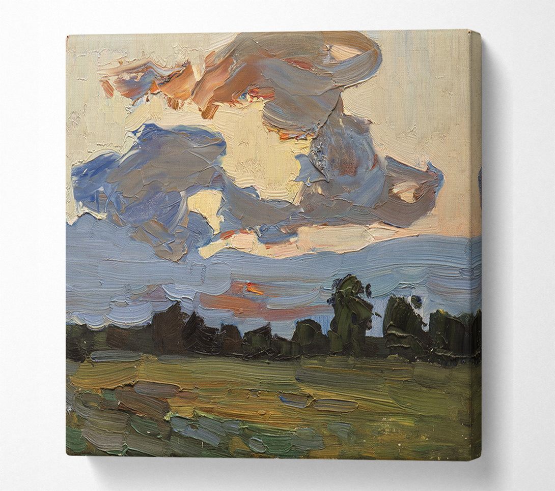  A Canvas Print of Abstract Countryside Canvas Art