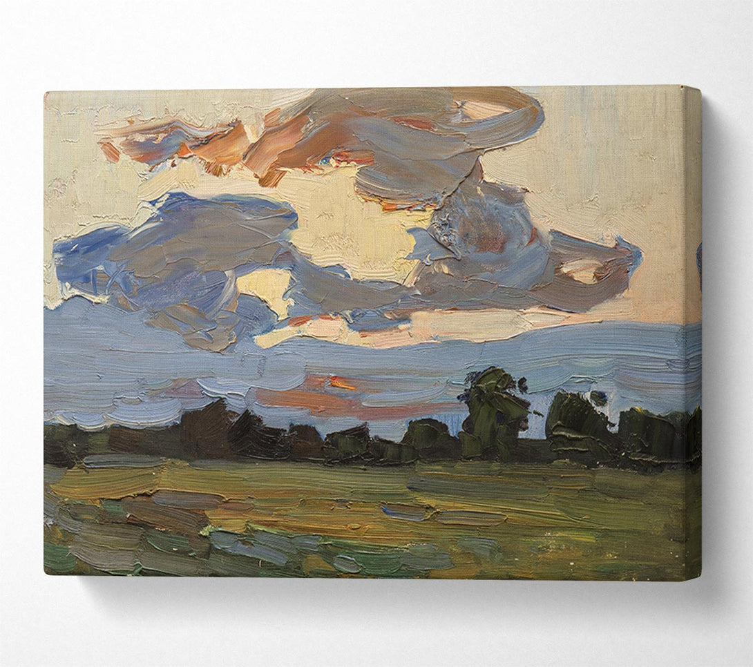  A Canvas Print of Abstract Countryside Canvas Art