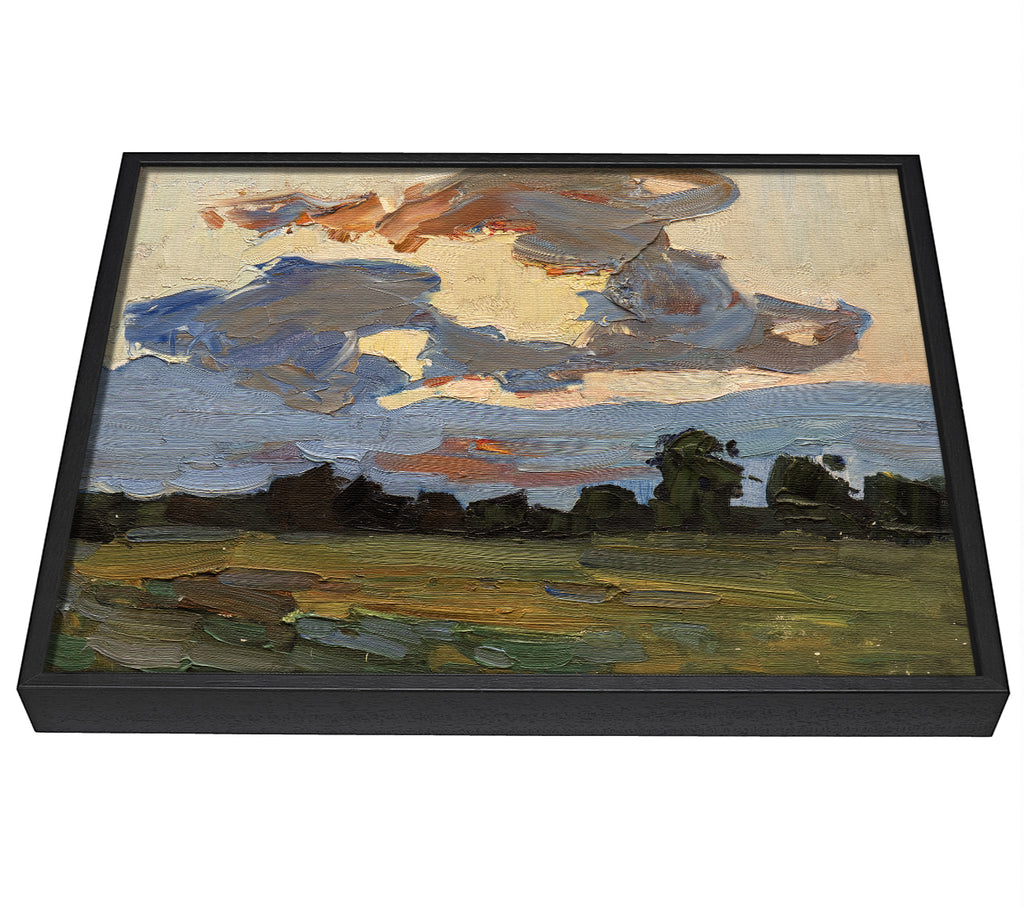 A picture of a Abstract Countryside framed canvas print sold by Wallart-Direct.co.uk