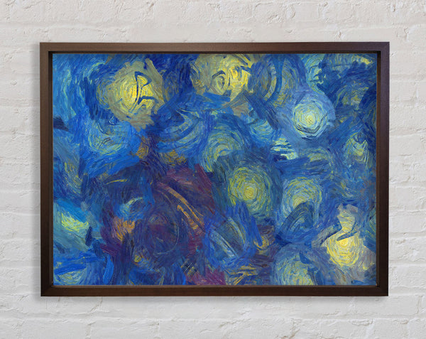 Helle Lichter in Blau