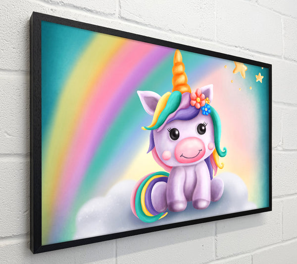 Unicorn Rainbow Happy