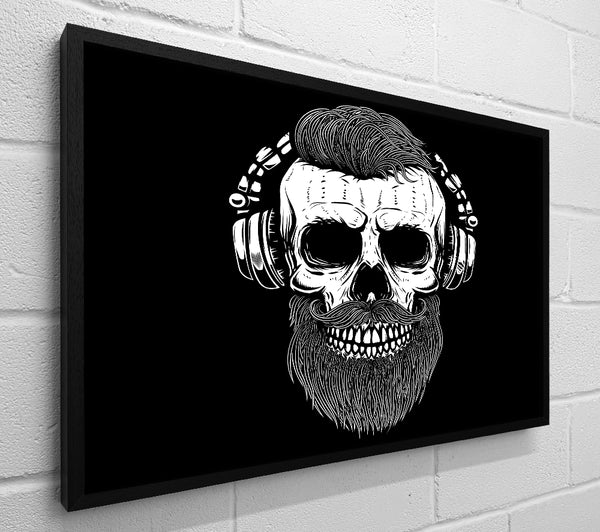 Dj Headphones Skull Beard