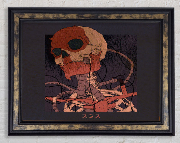Japanese Skeleton Framed Print