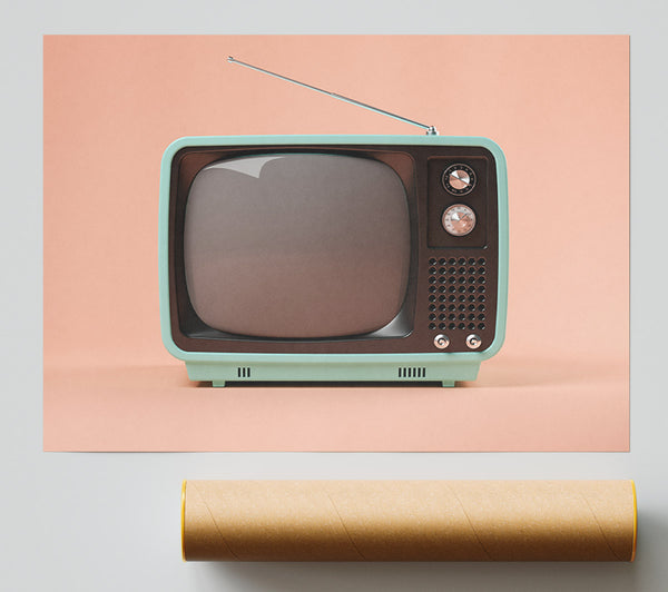 The Retro Tv Set Print