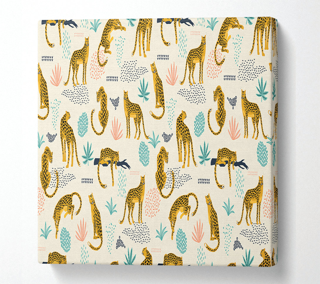  A Canvas Print of The Lovely Leopard Pattern Canvas Wall Art