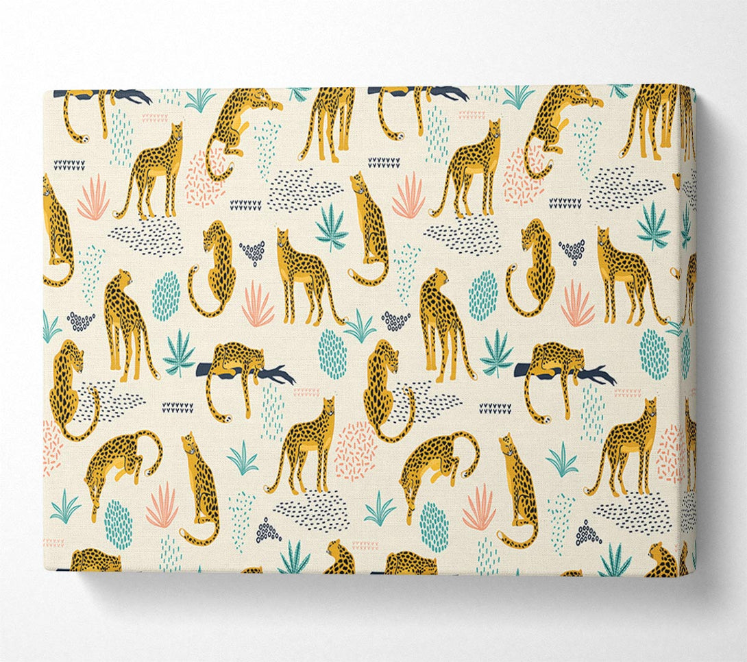  A Canvas Print of The Lovely Leopard Pattern Canvas Wall Art