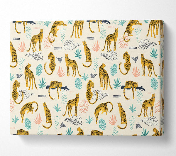  A Canvas Print of The Lovely Leopard Pattern Canvas Wall Art