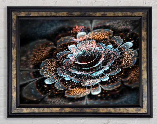 The Centre Of The Modern Flower Framed Print