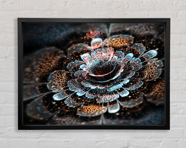 The Centre Of The Modern Flower Framed Print