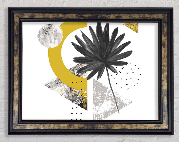 Mid Century Triangle Framed Print