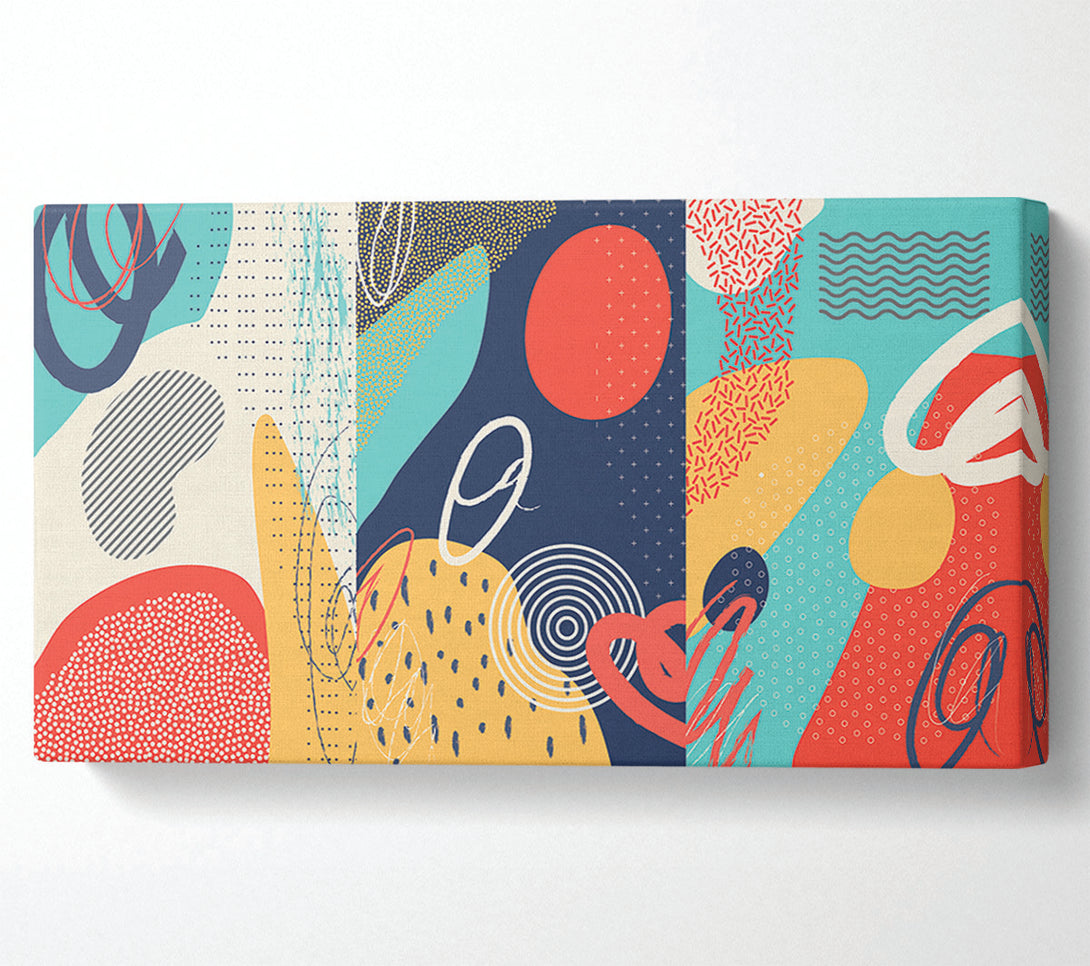  A Canvas Print of Modern Shapes Canvas Art