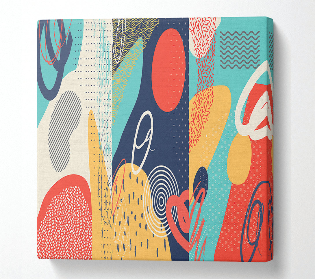  A Canvas Print of Modern Shapes Canvas Art