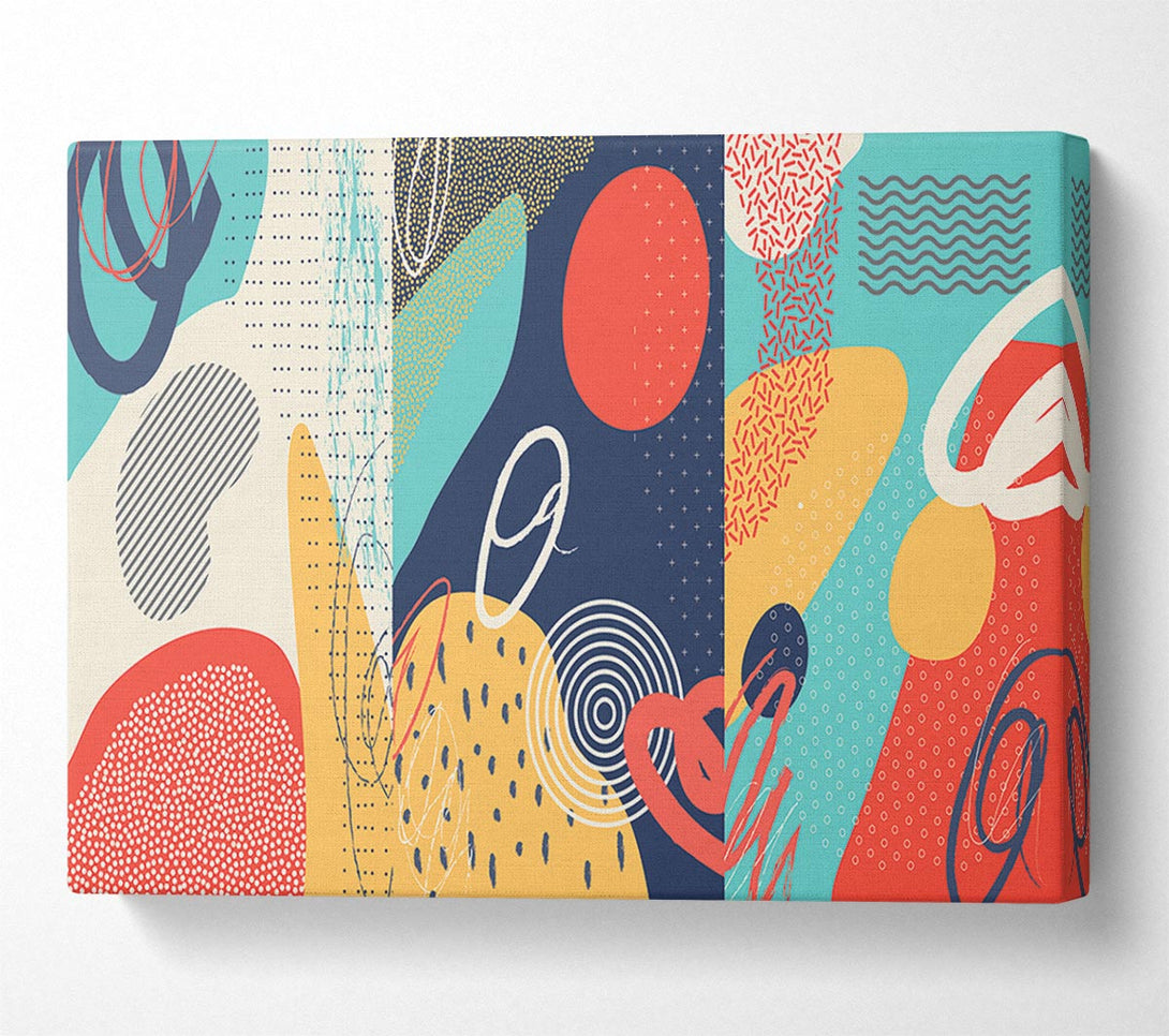  A Canvas Print of Modern Shapes Canvas Art