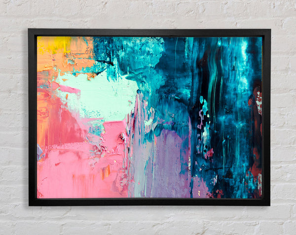 Texture Of Paint Media Framed Print