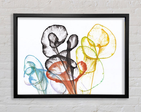 The Abstract Ink In Water Framed Print