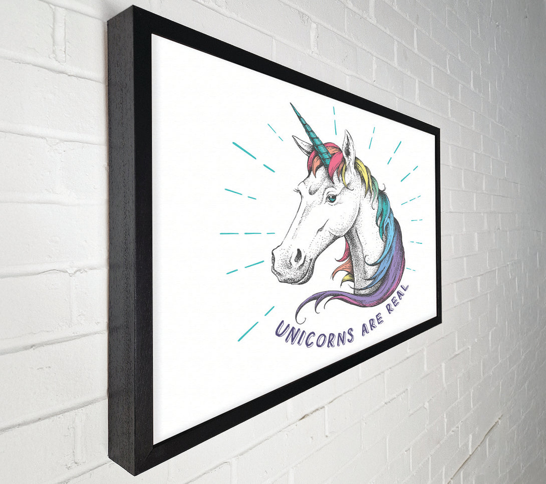  A Canvas Print of Unicorns Are Real Canvas Art